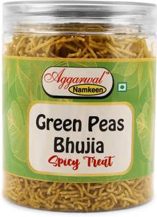 aggarwalnamkeen Green Peas Bhujiya (100g) – Crispy, Spicy, and Perfect for On-the-Go Snacks