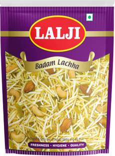 lalji Badam Lachha 400Gm Bikaneri Namkeen Spicy and Crispy Healthy Snack