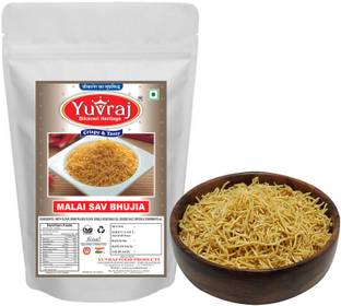 Yuvraj Food Product Malai sev bhujiya without mirch 400 gm pack