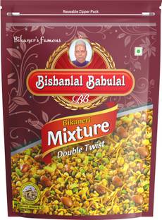 Bishanlal Babulal Bikaneri Mixture 400Gm Tasty Bikaneri Namkeen Healthy Snack