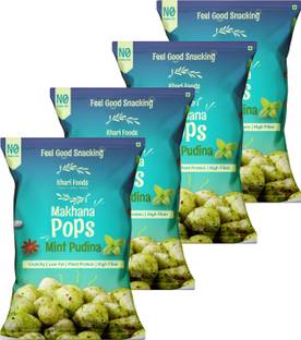 Khari Foods Flavoured Makhana Pops, Crunchy & Roasted, Fibre & Protein Rich, Healthy Snacks