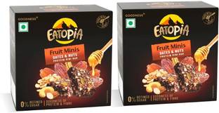 EATOPiA Suger Free Fruit Minis Dates & Nuts |100% Pure & Natural | Pack of 2
