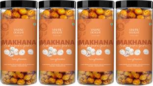 VISHNU DELIGHT Lime Peri Peri Flavour Roasted Makhana Jar - Healthy & Crunchy Snack|Gluten Free