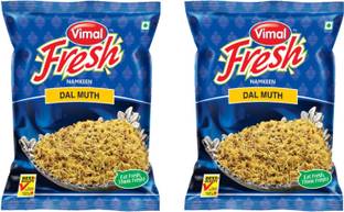 VIMAL Fresh Dal Mooth - 400gm x 2 - Authentic Indian Snack Mix | Spicy & Crunchy