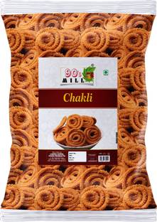 90's MILL Nagpur Murukku Chakli Chakoli Snack||Butter Chakli Chakoli Chakri-300g*1Pack