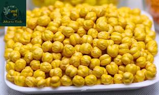 The Atharva-veda Roasted Chana without skin 500g | Desi Bina Chilka Bhuna Chana, Chickpea no husk