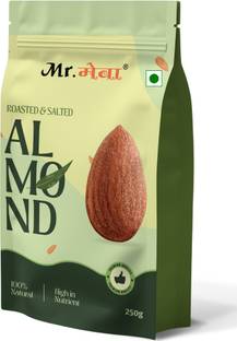 Mr.meva Roasted & Salted Almonds for Anytime Snack | Roasted & Salted Badam