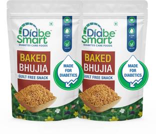 DiabeSmart Diabetic Baked Bhujia|50% Better Sugar Control|No Trans Fat Healthy Namkeen