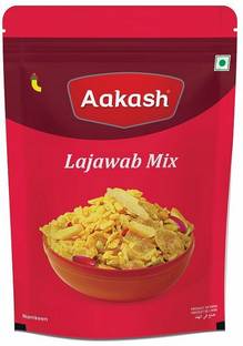 AAKASH Lajawab Mixture |Salty with Cornflakes & Peanuts | Pack of 2 | 350 Gm Each