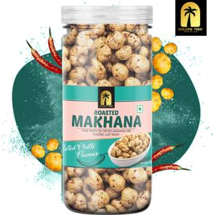 Golden Tree Salted Chilli Makhana| Crunchy Roasted Fox Nuts with Spicy Salted Chilli Flavor