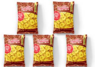 Quality Stuff Raghuvanshi Yellow Banana Chips Fried and Salted Split Fresh & Tasty Teatime Snack of India