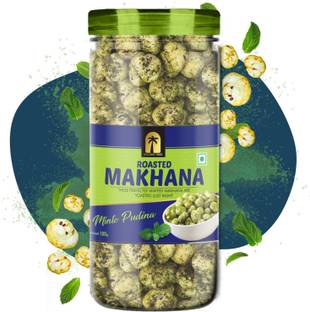 Golden Tree Mint Pudina Makhana, Crunchy Roasted Fox Nuts with Pudina Flavour