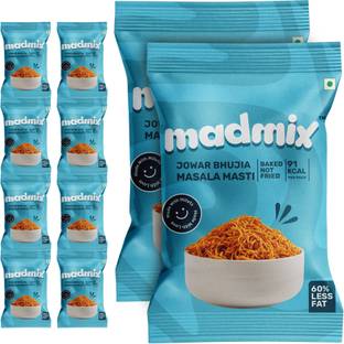 Madmix Baked Jowar Bhujia Masala Masti Pack of 10