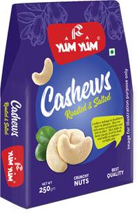 YUM YUM Roasted & Salted Cashews Nut 250g, Kaju Dry Fruits -