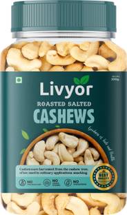 LIVYOR Premium Roasted and Salted Cashew Nuts Dry Fruits