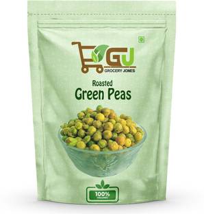 GROCERY JONES Roasted Green Peas | Crunchy & Savory Snack | Healthy & Flavorful