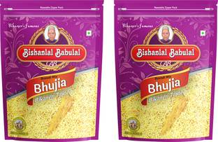 Bishanlal Babulal Boondi Mix Bhujia 800Gm (400Gm x 2) Tasty Bikaneri Namkeen Healthy Snack