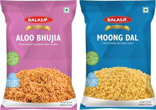 balasa Aloo Bhujia and Moong Dal Combo Namkeen | Tasty & Crunchy | Ready to Eat