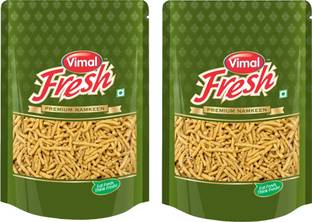 VIMAL Fresh Ratlami Sev - Exquisite Indian Snack, 400gm x 2 - Spicy & Crunchy Delight