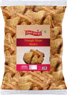 okhli musal brand Ajwain Mathri Khasta Mathari Mathri Dahi papadi Mathri Mathi Snacks-250g*1Pack
