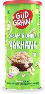 Gud Grain Cream & Onion Roasted Makhana | Healthy Snack | Protein Rich | Calcium Rich|