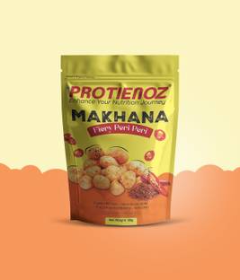 protienoz Roasted Makhana Fiery Peri Peri | Foxnuts | Spicy & Protein-Rich Snack | 60g