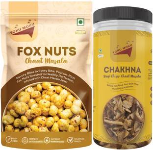 toku moku Masala Chips and Makhana | 100% Natural Roasted Ragi Chips & Fox Nuts