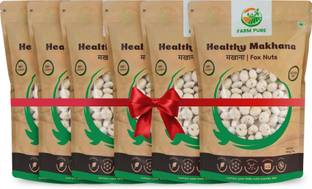 FARM PURE Healthy Phool Makhana, 100% Natural Gluten Free High Protein Fox Nuts Super Food
