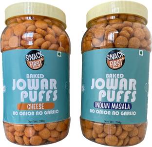 SNACK FIRST Baked Jowar Puff, Combo of 2, Healthy, Diet, High Protien Snack