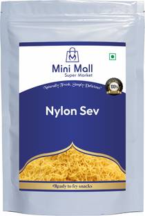 MINIMALL SUPER MARKET Nylon NAMKEEN SEV for BHEL,CHAAT and SEVPURI (Non Spicy)