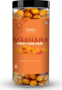 VISHNU DELIGHT Lime Peri Peri Flavour Roasted Makhana Jar - Healthy & Crunchy Snack|Gluten Free