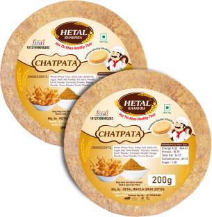 Hetal Khakhra Hetal Chatpata Khakhra|healthy snacks|ready to eat|whole wheat(2 X 200g)