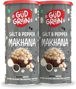 Gud Grain Salt & Pepper Roasted Makhana | Healthy Snack | Protein Rich | Calcium Rich |