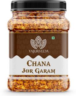 Yajurveda Roasted Chana Jor Garam Namkeen Cruncy Tasty Traditional Indian Snacks
