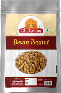 GHOTARAM Besan Java Nuts Cracker Namkeen Tasty Peanuts Masala Coated Moongfali-250g*1Pack