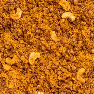 FreshTrain Dry Fruit Dal Moth Namkeen | Dal Biji Sev Namkin With Almond, Cashew, Raisins