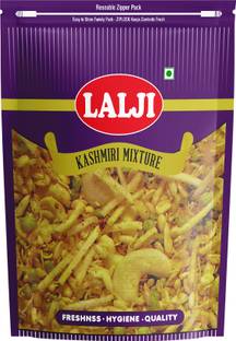 lalji Kashmiri Mixture 400Gm Bikaneri Namkeen Crispy Healthy Snack