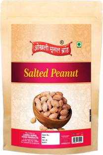 okhli musal brand Salted Fast Mungfali Dana Peanuts Shengdane Khari Sing Jumbo Peanuts-350g*1Pack