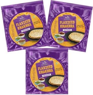Vedic Garden Flax Seed Healthy Khakhra With Multigrains, Crispy Indian Snacks, Diet Friendly