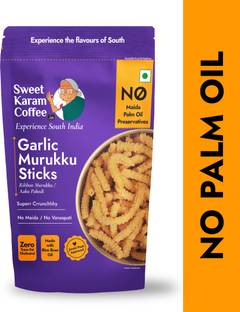 Sweet Karam Coffee Garlic Murukku Sticks