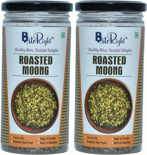 BiteRight Roasted Moong | High in Protein | Healthy Snack | Diet Snack | Green Moong