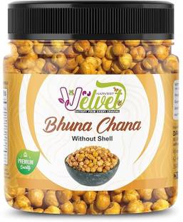 VELVET HARVEST Roasted Chana/Bhuna Chana | Namkeen Snack | Healthy & Gluten-Free| Roasted Chana