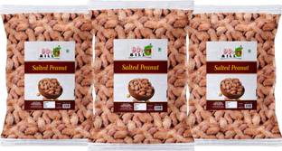 90's MILL Fast Vrat Upwaas Navratri Diwali Snack Roasted Peanuts Rock Salted-250g*3Pack