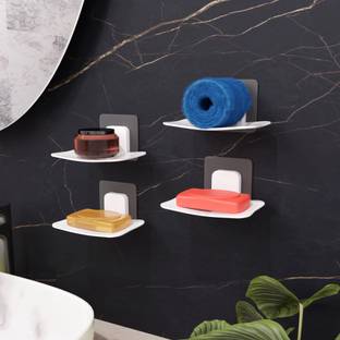 XBEY Non-Drill Magic Sticker Self Adhesive Soap Holder for Bathroom