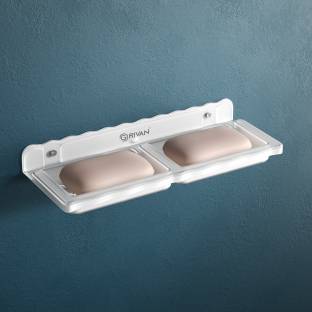 GRIVAN Acrylic double soap dish/stand/holder/case