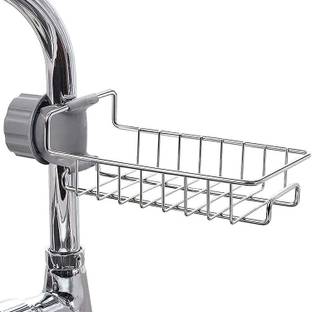 Rexmon Adjusting Faucet Scrubber Shelves - Kitchen Sink Tap Holder