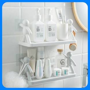 SJK Self Adhesive Multi-Purpose Wall Hanging Humanoid floating Shelf 1253_sc336