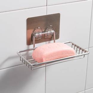 DXDT Single Layer Self Adhesive Soap Dish Organizer bathroom accessories