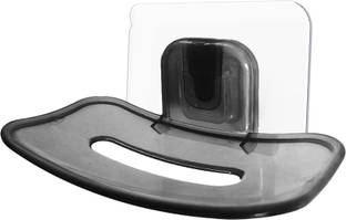 kroywen Transparent Drain soap Dish Free Perforation Wall-Mounted soap Holder