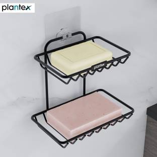 Plantex Self Adhesive Soap Holder for Bathroom/GI Steel Soap Stand/Soap Case- Pack of 1